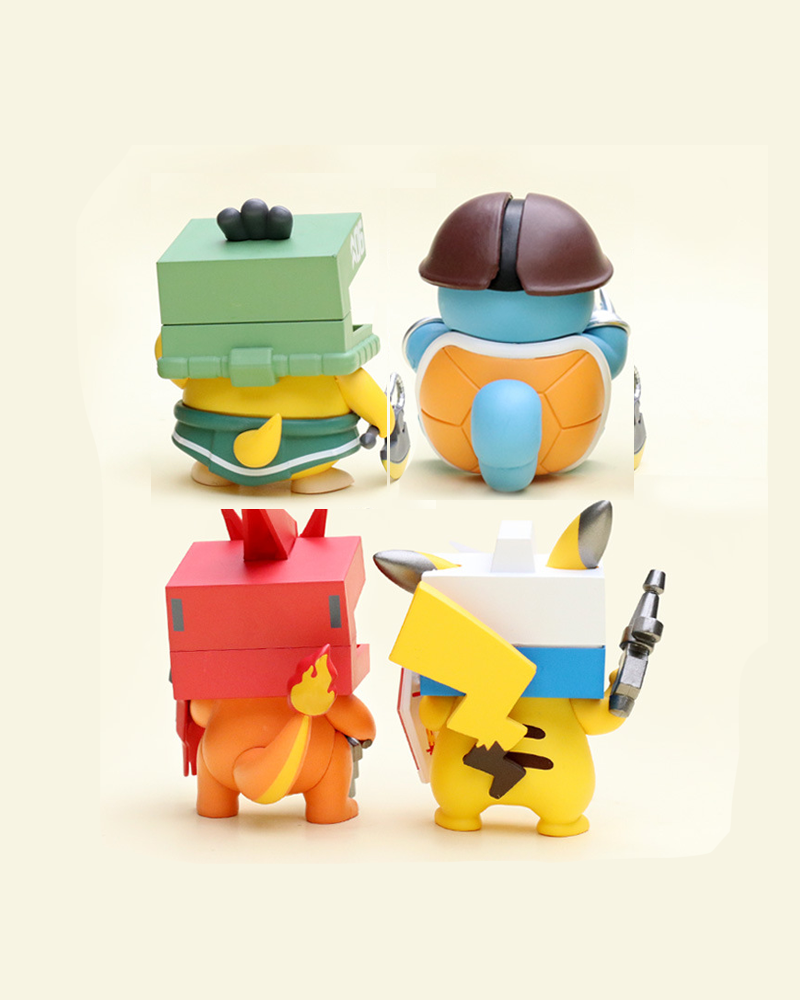 【In Stock】Pokémon × Gundam Mecha Figure Set(4PCS)