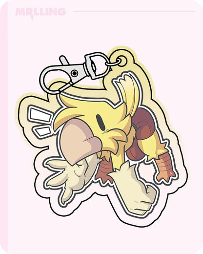 Buddycanary x MRL Cute Keychain | Bird Furry Acrylic Keychain