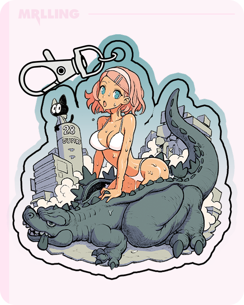 @ddaatt33 Suit Actor Girl Momora Acrylic Keychain | Tokusatsu Hero Charm