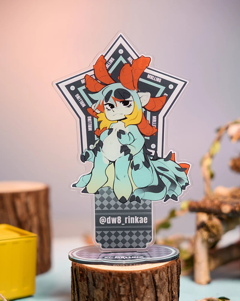 dw8_rinkae x MRL Hickory Horned Devil Anime Acrylic Stand Display