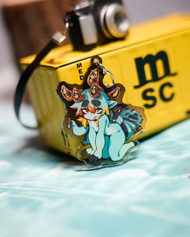 dw8_rinkae x MRL Cute Keychain - Hickory Horned Devil Acrylic Charm