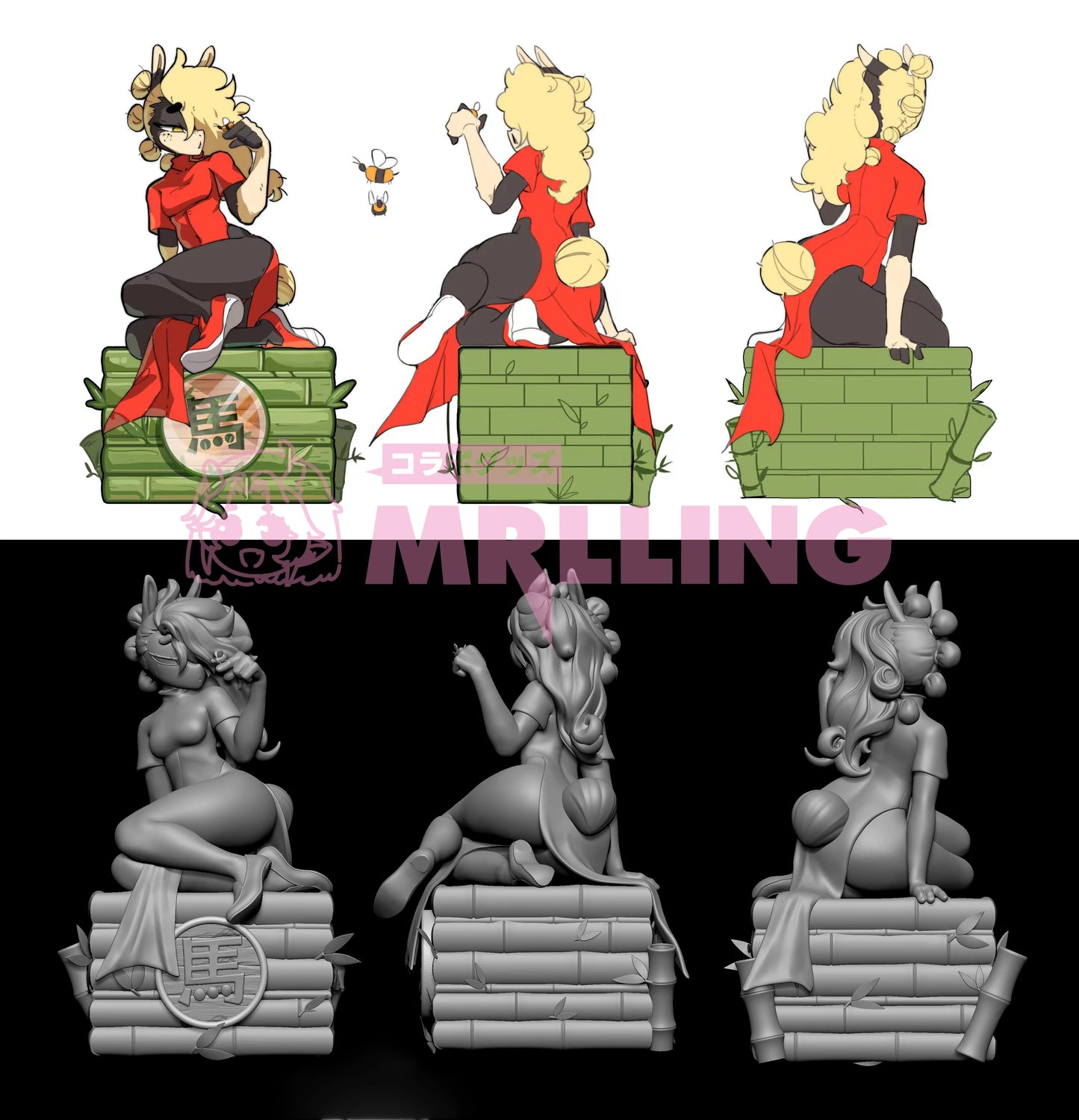 【 Pre order】Diives X MRL Tang Painted Sculpture Figure