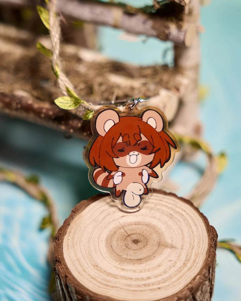 Mino the tanuki Furry Cute Keychain | @thehelmet_guy x MRL Collab